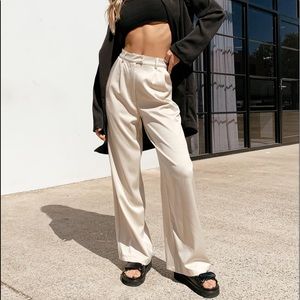 Princess Polly Amalia Pants in Beige